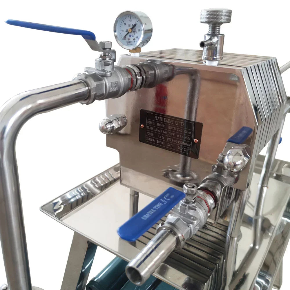 Filter layer Stainless Press Pressure Beer Frame Filter FT150 Filter 10 220V Steel Machine Filtration Plate Slag