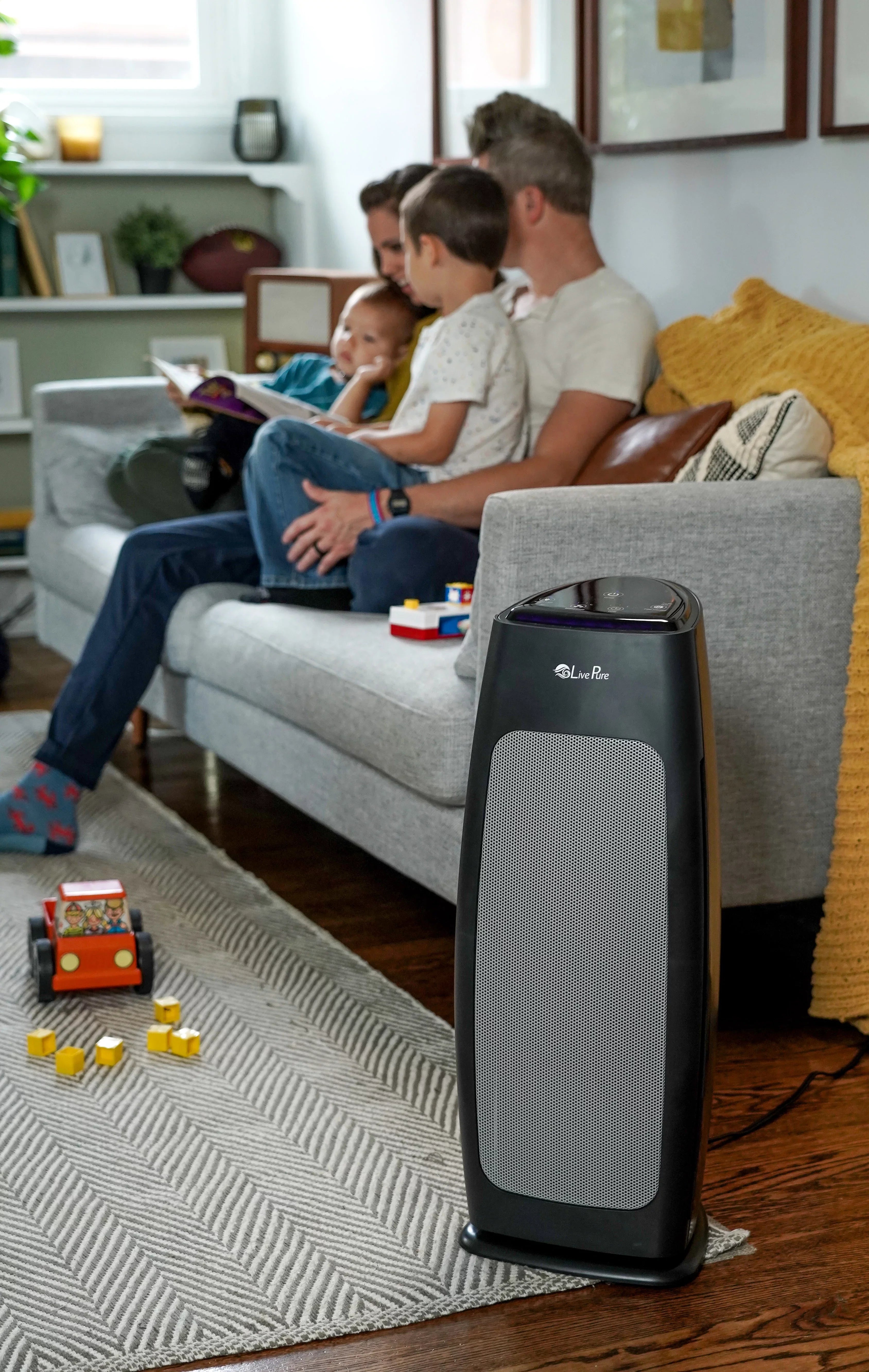 Digital LP270THP Permanent Purifier with Tall Sierra Series LivePure Filtration Air Tower