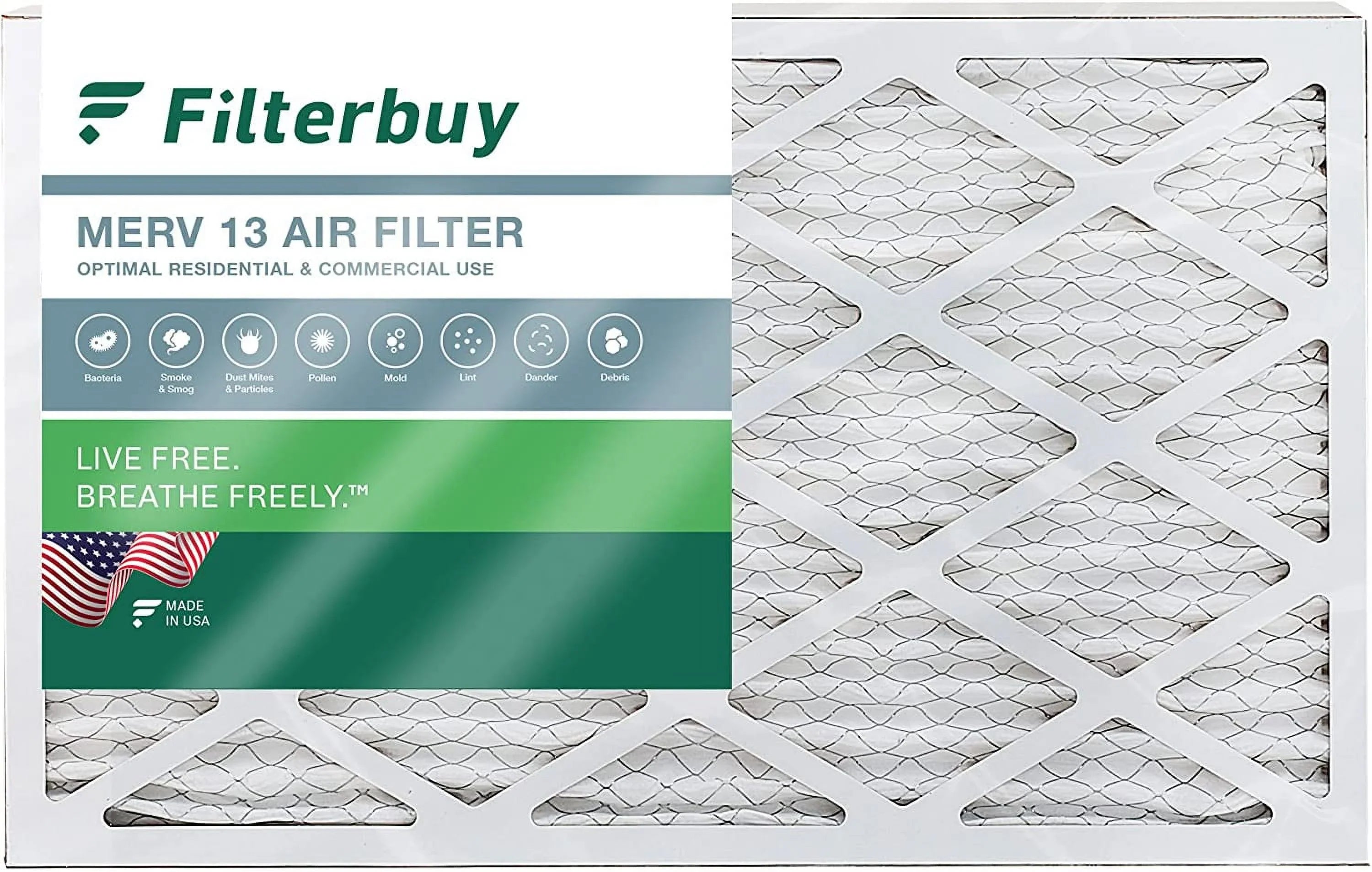 Furnace (1-Pack) Air AC HVAC Filterbuy 13 Pleated MERV 10x32x1 Filters