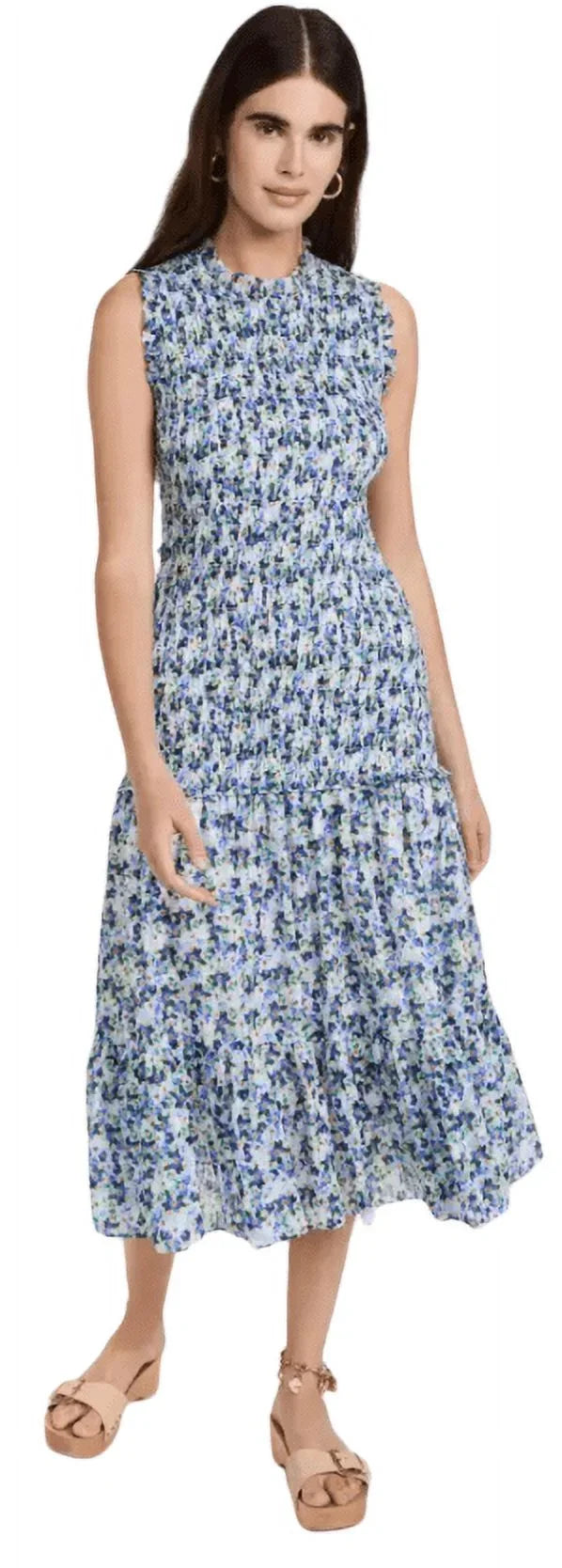 Veronica Verena Beard Dress, 6 Women's Multi Cobalt