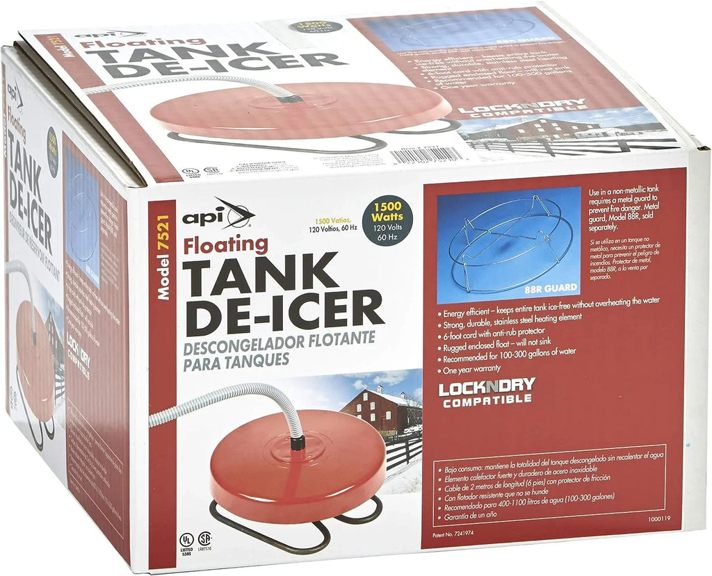 Water API De-Icer, Watt Floating Floating Deicer Tank 1500