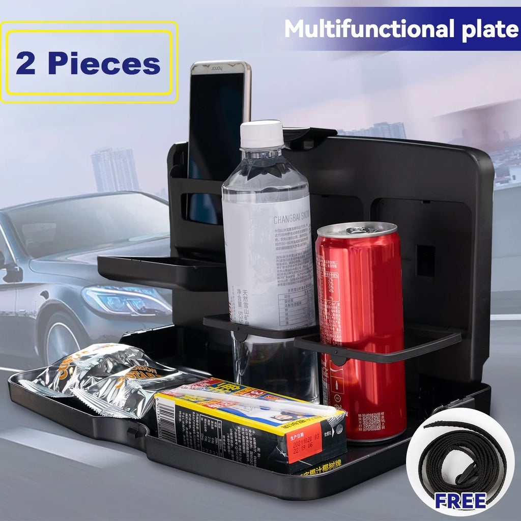 Seat Yiyasu Table Seat Desk Dining Folding Back Holder Drink Rear 2x Food Travel Car Tray