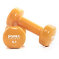 Gray Vinyl Dumbbell, Set - 2 Deluxe 6 of Coated lbs