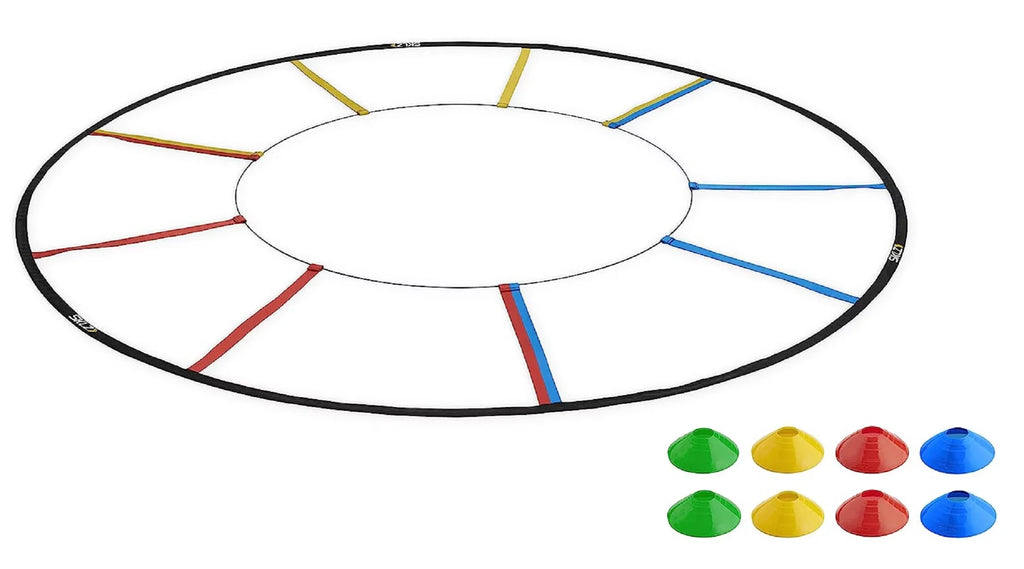 Improved Cones and Ladder Agility Reactive Response for Patterns SKLZ 8
