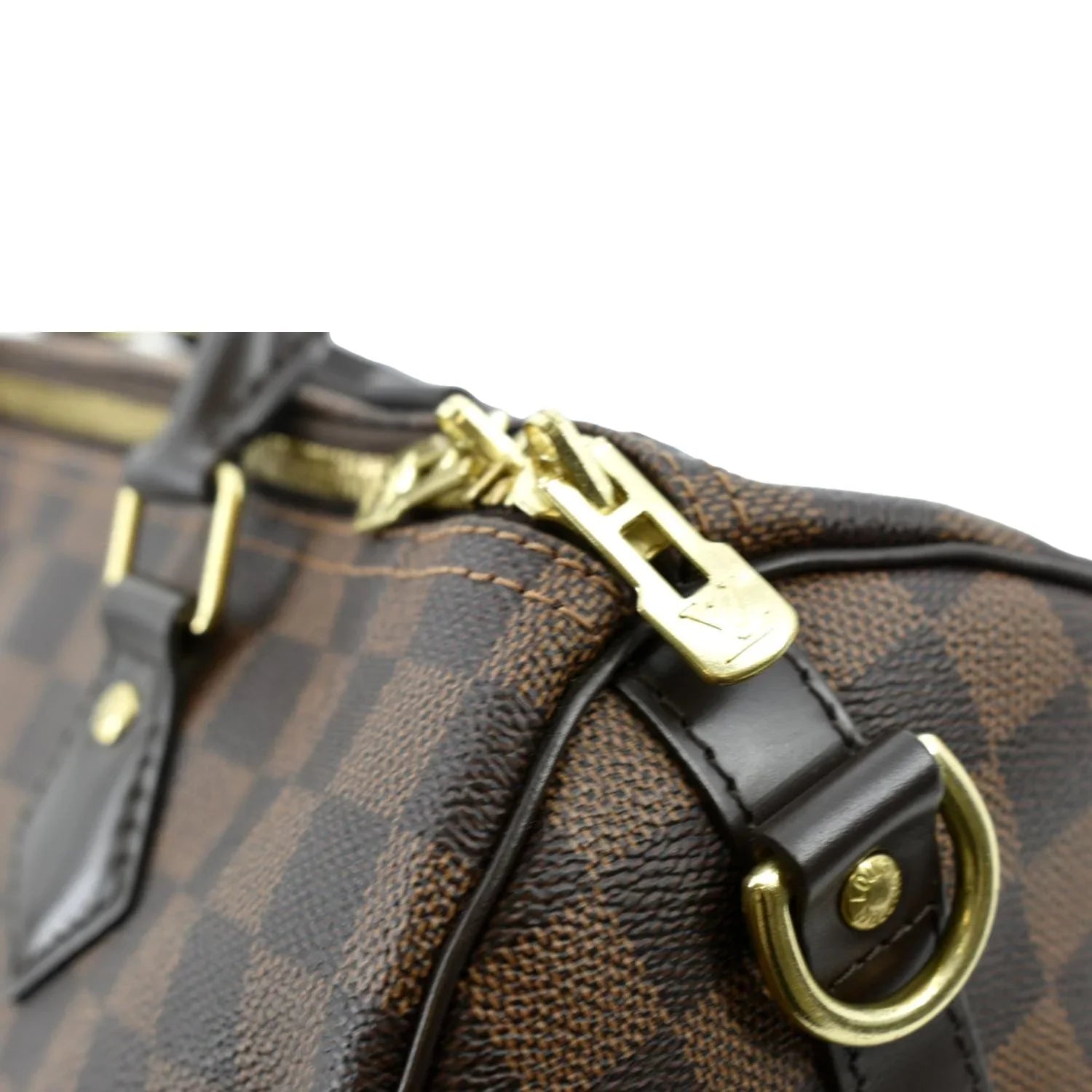 LOUIS VUITTON Damier Pre-owned Brown Ebene Shoulder 30 Speedy Bag Bandouliere