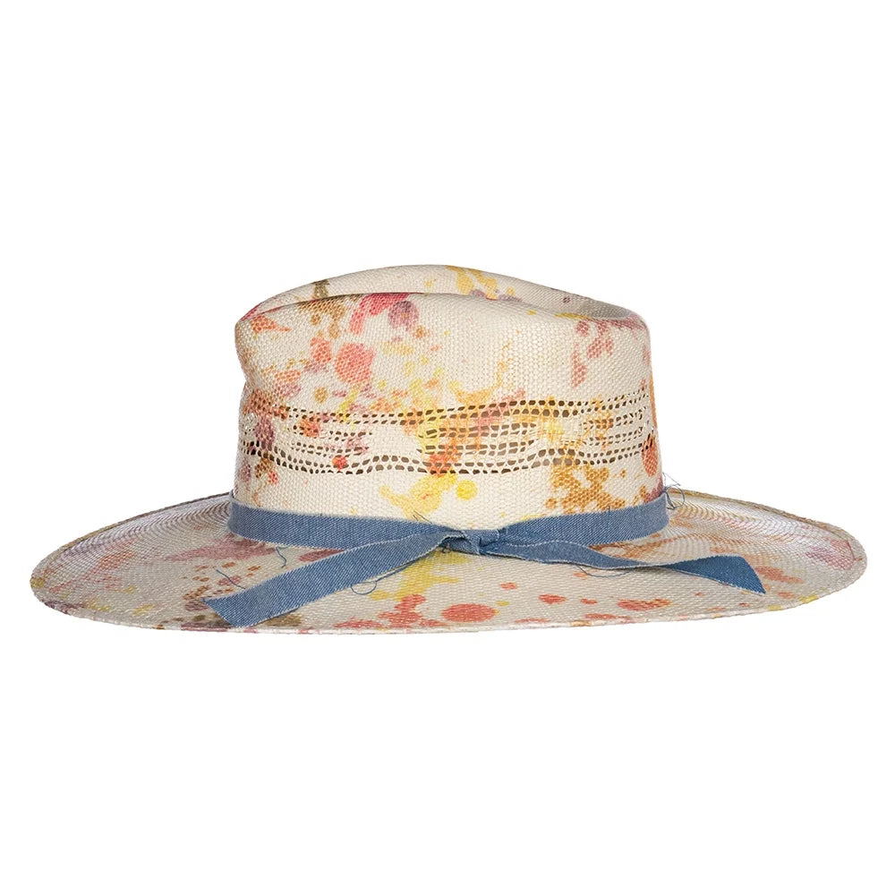 3 Hat 3/4` XL Brim Multi Splattered Charlie Womens Horse Splash 1 Big Fashion