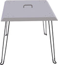 x to Heat Fire Down Fire Deflector, Burner Inch, 24 Cover 24 Cover 24 Legs 24x24x24 Handle, Steel x Fire Pit Pit 1.5mm Push Square in) Pit Carrying (Square, w/Foldable and Thick, Stainless Heat