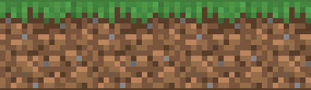 Wallpaper Iconic Minecraft Grass Stick Peel & Border