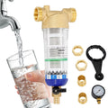 Filter Water Home 50℃ Water Filter Sand Remove Water Filter for Reusable Sediment Sediment Water Down Pre-filter Pipe Spin