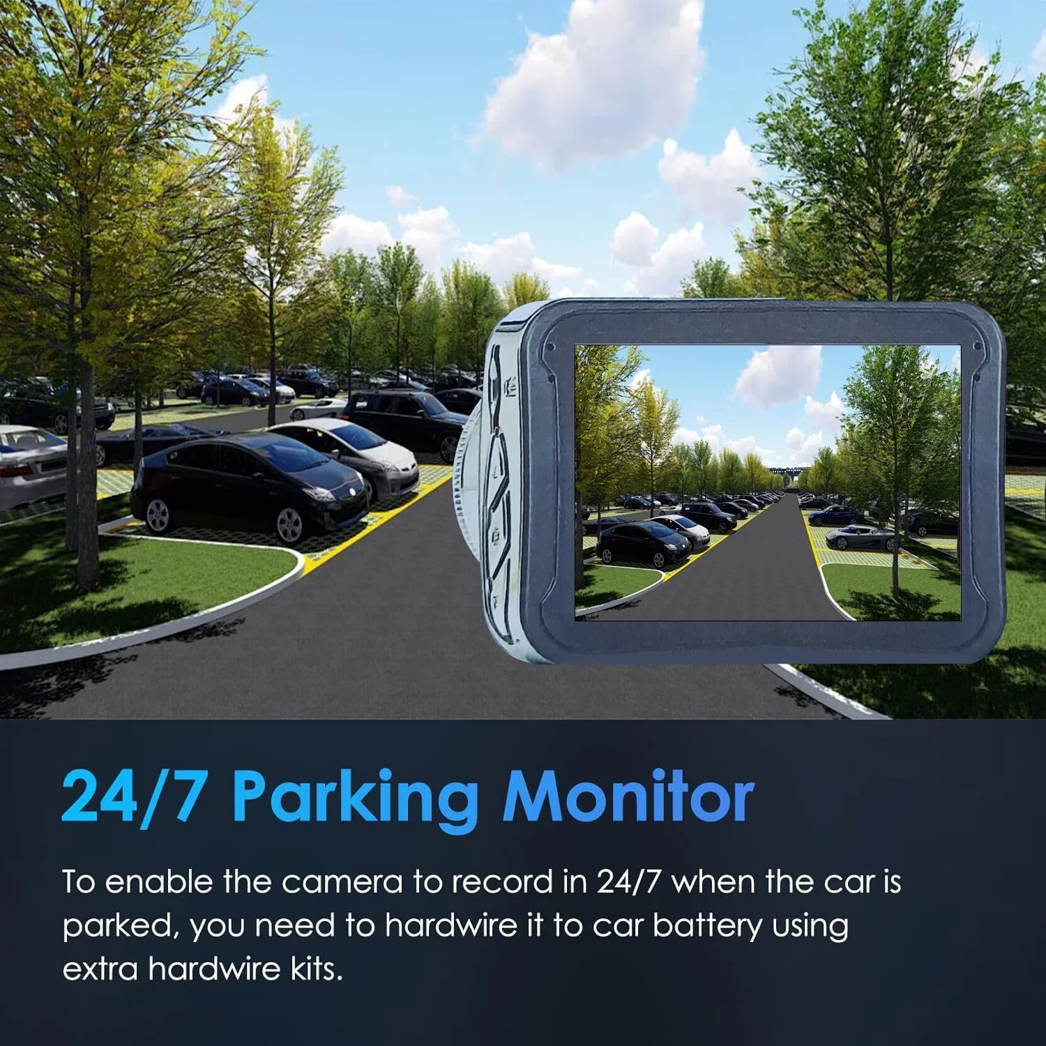 Car Dashcam G-sensor Car Rear Front Car 170° Mini Perfect Drivers Tachograph 1080P - HD Driver's with Cameras birvsw and License Full Band Wide Angle - Loop Monitor Recording for Reliable for Car and