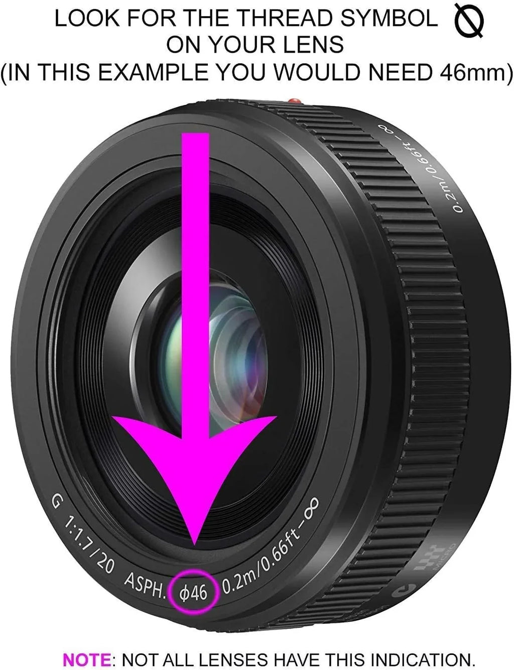 Telephoto & with Olympus 52, High E-PL7 62 Filter for Lens Compatible 58, Definition Threads) 67mm with 55, (Only Lenses Pen 49, 3.5X
