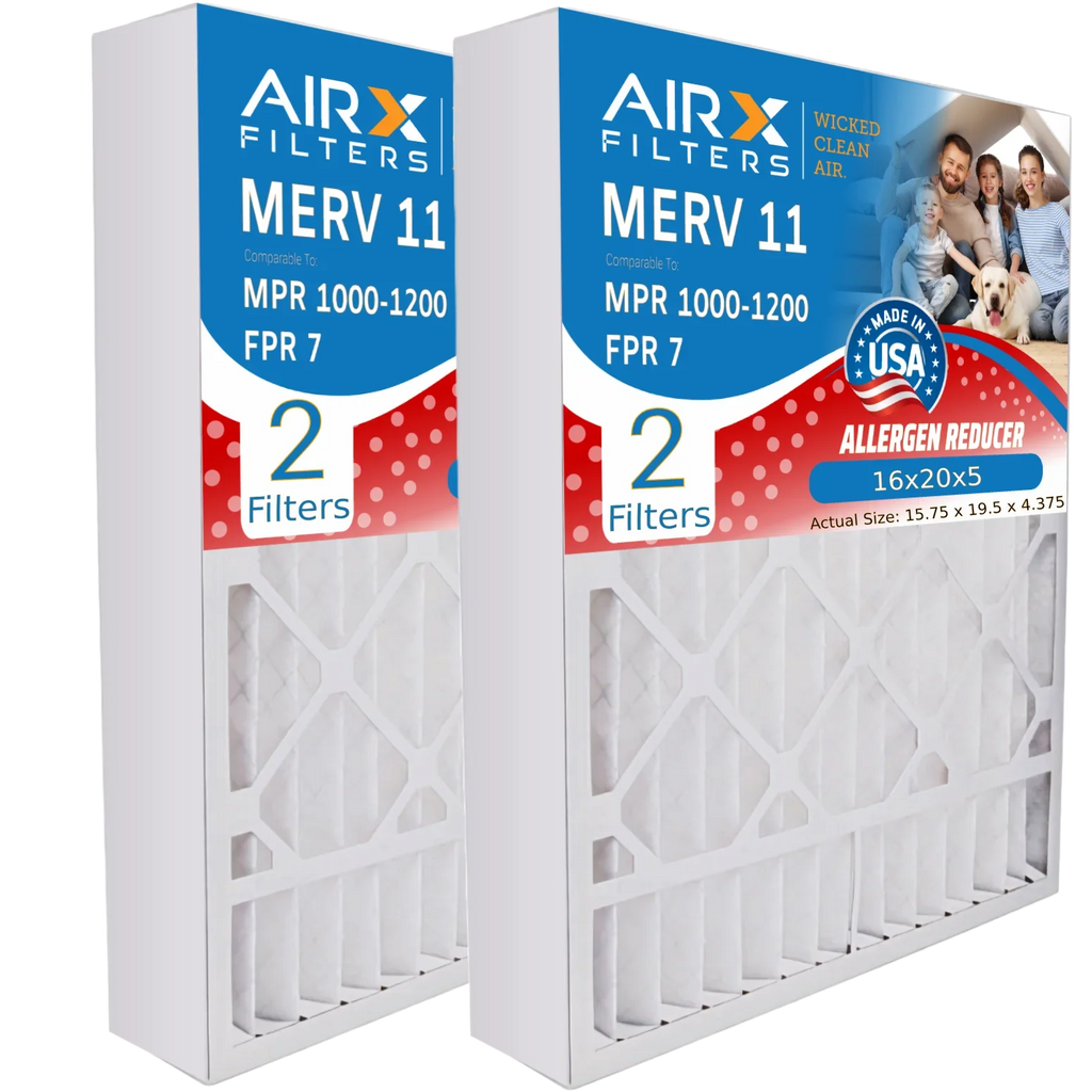 Pack Filter AIRX 1200 Lennox 2 Air MERV CLEAN Filter MPR 7 FILTERS MPR WICKED to & 1000, by AIR. 16x20x5 FPR Air 11 Compatible X0582 Comparable with