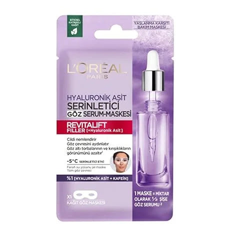 Sheet Count Mask, Eye Revitalift Loreal Cooling 6