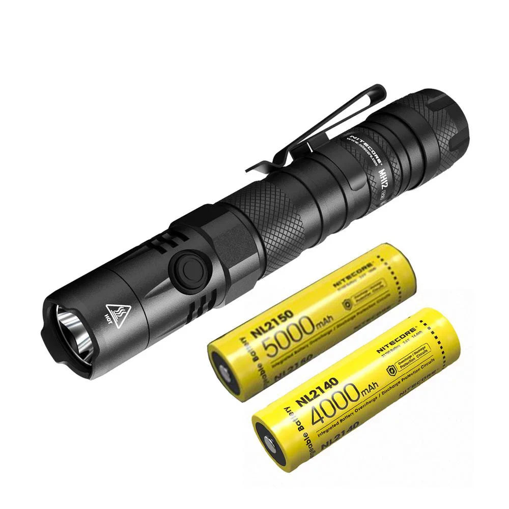 Combo: Battery 4000mAh Lumens Flashlight NL2140 -1200 + XP-L2 (Included) V2 MH12 Nitecore V6 21700 LED -21700 CREE Battery