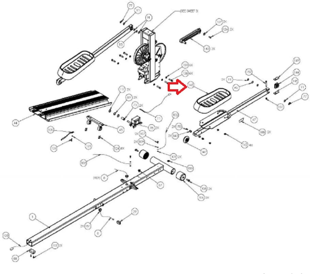 5.37 Fitness Tape Pedal Exchange Works Foot W EFX Elliptical Pad Kit ppp000000057055102 Hydra Precor