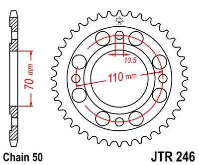JT CM400 Sprockets Front Rear 79-81 for Kit Sproket T-USA & HONDA