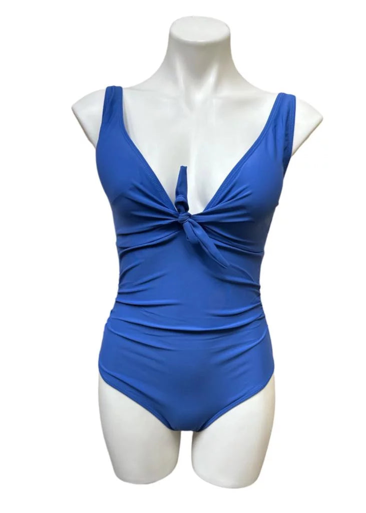 X-Large Miller YONDER Swimsuit, Sweetheart Tie BLUE Piece One Center Nicole US