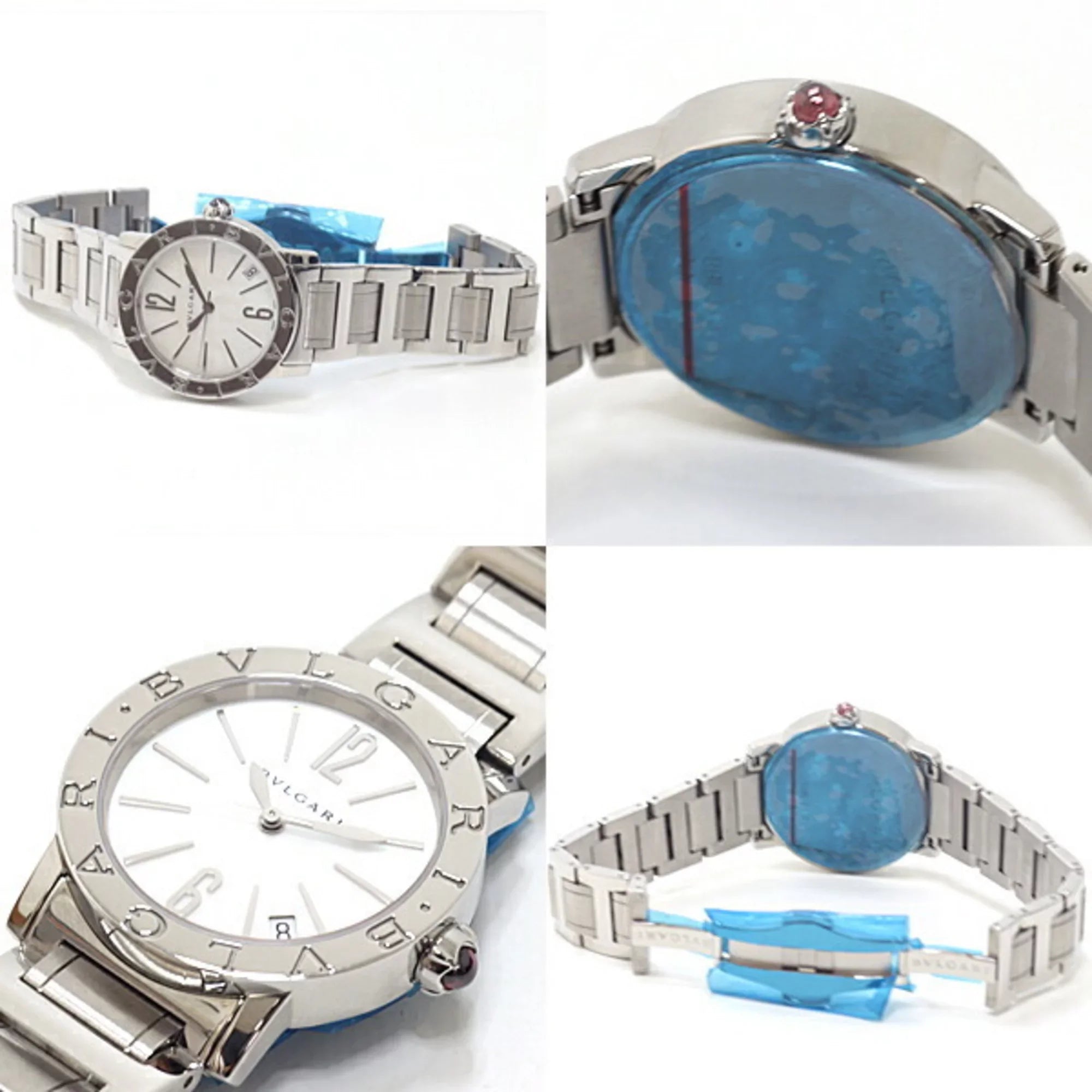Boys New) Bulgari BBL33WSSD Winding (Like Automatic White Dial Watch Pre-Owned Shell BVLGARI