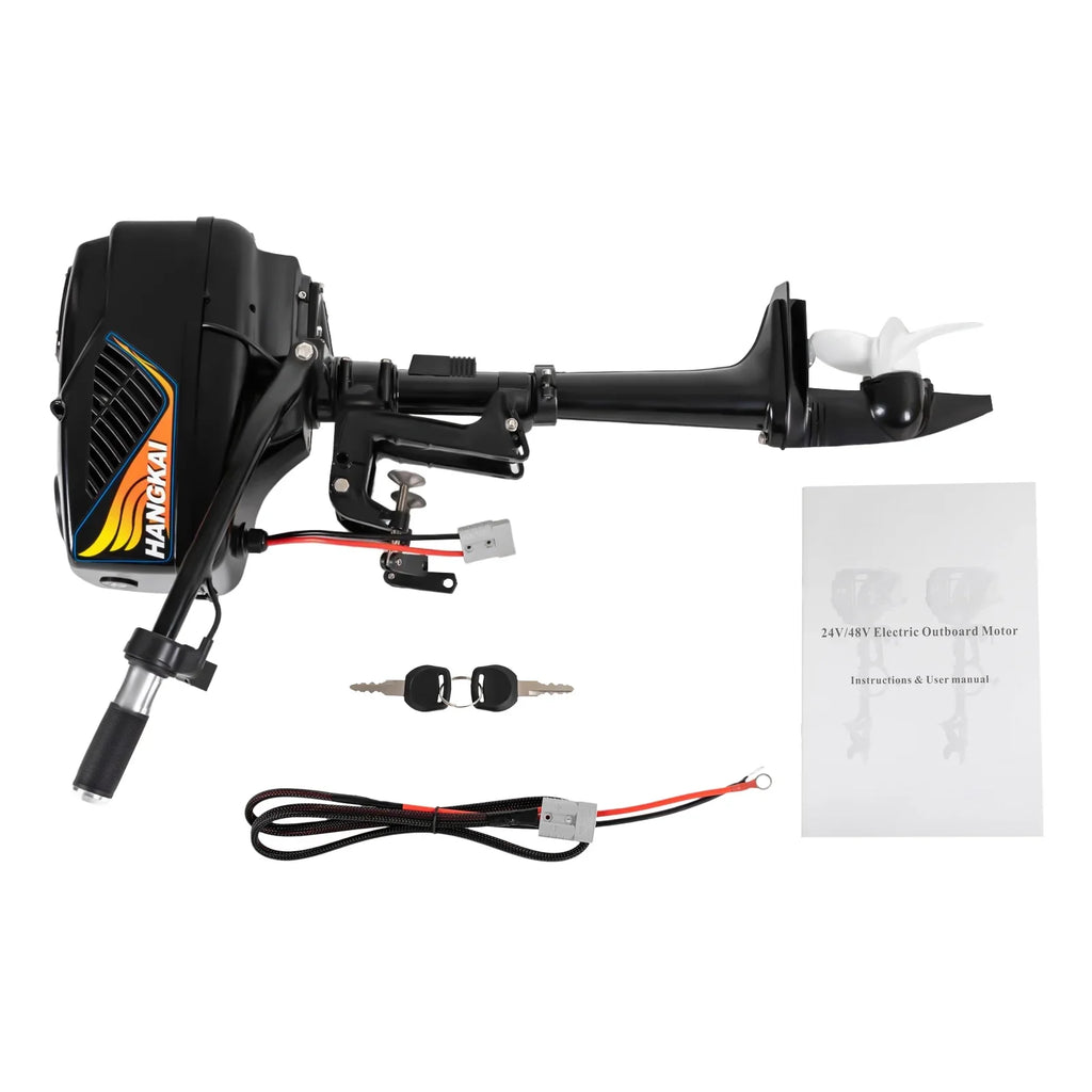 Start Trolley Driver Electric 48V Marine Motor Motor, Brushless Propeller Electric 1200W Outboard Boat Engine