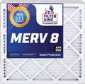 | A/C Filter | King HVAC Filters x .75" Pleated 17.5 | Actual USA 8 x IN 13.5 MERV MADE 3-PACK | Size: 18x14x1 Furnace Air Filter