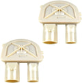 HQRP 2-Pack 3RMTW4905TW2 Drain Pumps Maytag 3UMTW5955TW1 2DMTW5705TW0 7MMTS0510XW0 Washer with compatible