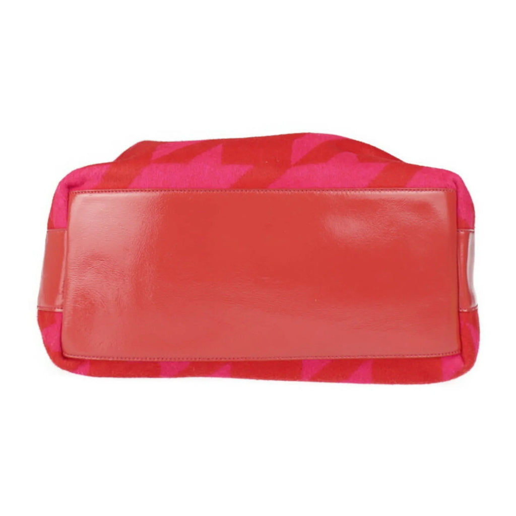 red Pre-Owned Spade handbag tote felt pink leather Kate bag spade (Good)