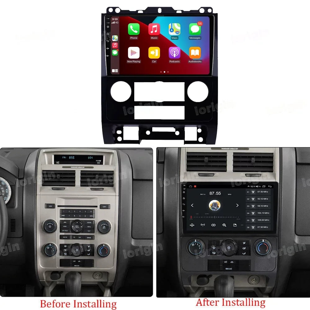Backup Carplay Ford Camera GPS for Android Escape Navi carplay/Auto with 2007-2012 Car Radio 11 Stereo