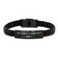 Dog Bracelet, Present My for from Braided Like Whippet Humans Friends a Whippet, Cool and of Handful I Pet Lovers, Fun Leather