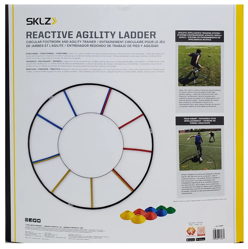 Improved Cones and Ladder Agility Reactive Response for Patterns SKLZ 8