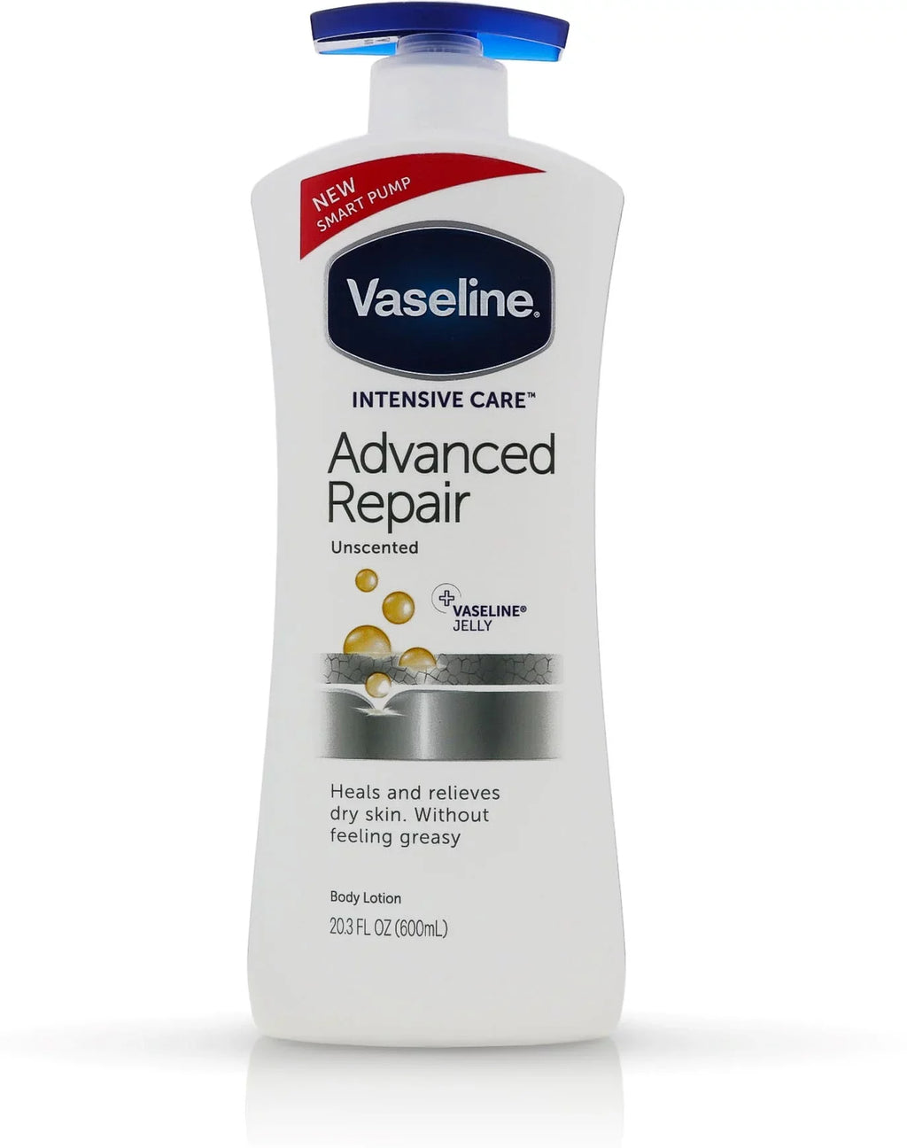 Healing Repair 3 Lotion, Unscented Moisture Intensive Vaseline Advanced - Pack 20.3 Care oz