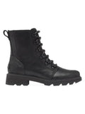 Lennox Leather Womens Round Name Padded At Waterproof SOREL Heel Boots Black Toe Lace-Up Combat 5