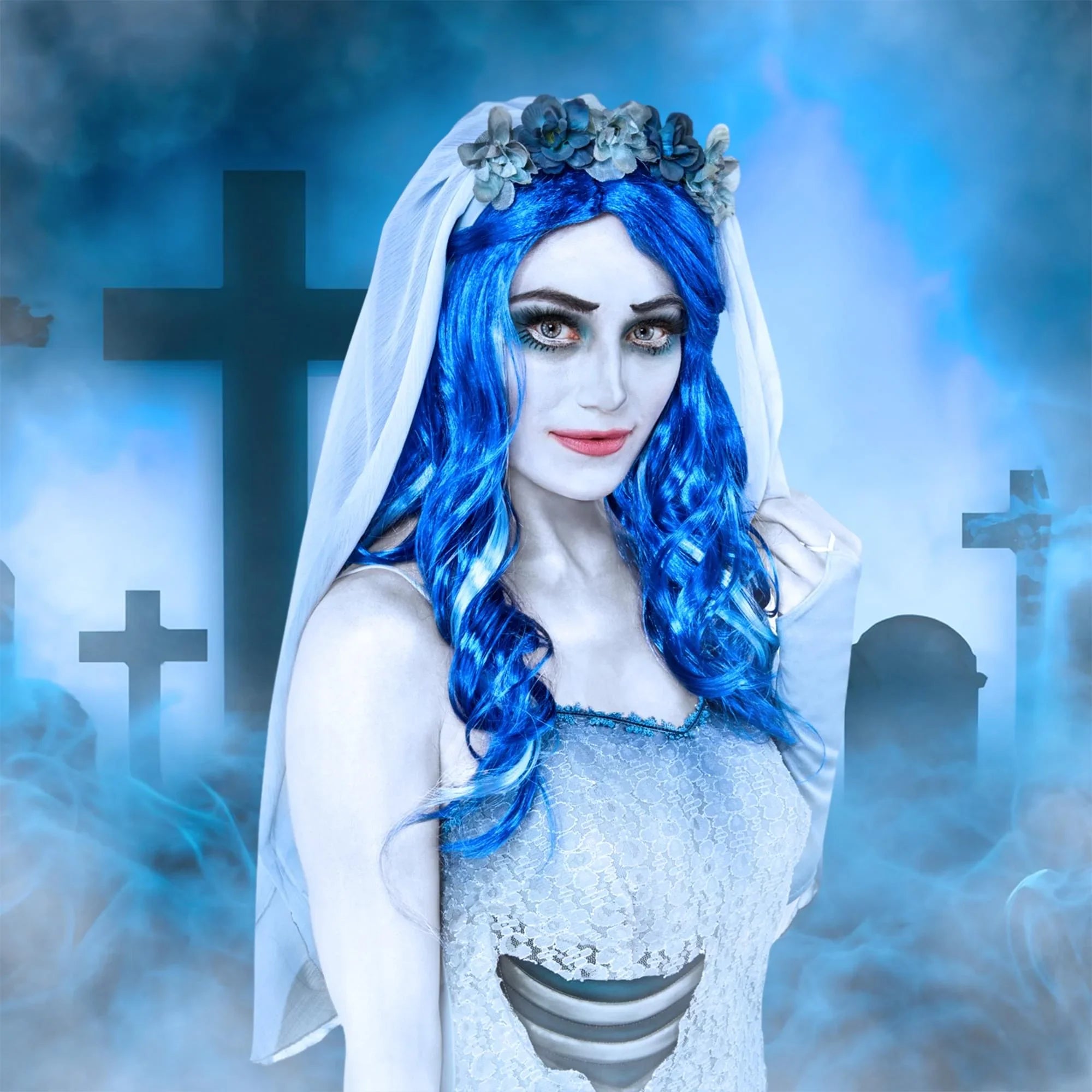 Bride Burton's Tim Corpse Size Wig | Costume Adult One