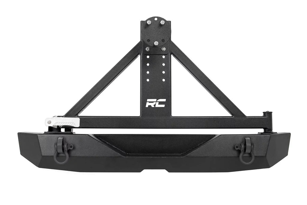 JK Rough 2007-2018 Bumper w/Tire Carrier Country Jeep Rear Wrangler - for 10594A