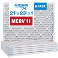 Pleated MERV 6 Furnace 1 1/2 Pack Filter, Filter, AC x x Air Air Aerostar 21 11 23 1/2