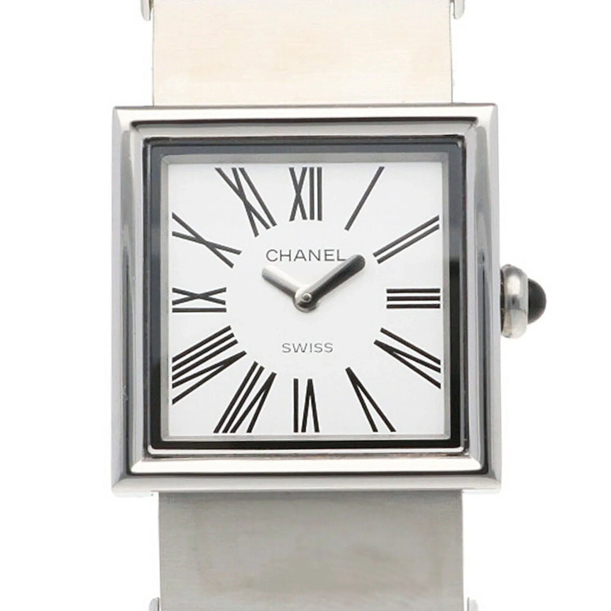Wakeari CHANEL Pre-Owned Steel Quartz Watch Non-Waterproof (Fair) Stainless Mademoiselle Ladies