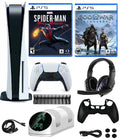 with God Morales Newest Ragnarök/ Marvel's Kit Accessory Version Disc In 10 of 1 Bundle Spider-Man: War 2023 / PlayStation_PS5 Gaming Miles Console