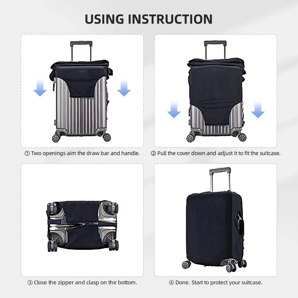 Stretch Adobk Covers Cover, And Lemon Flowers Cover, Leaves Washable For Men, Accessories-Small For Travel Fruits Suitcase Suitcase Luggage Women Luggage Protector Suitcase