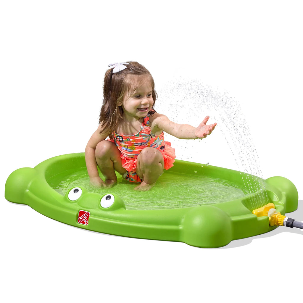 Toddlers for Plastic Pad Water Splash Step2 Green Playset Waterbug Outdoor