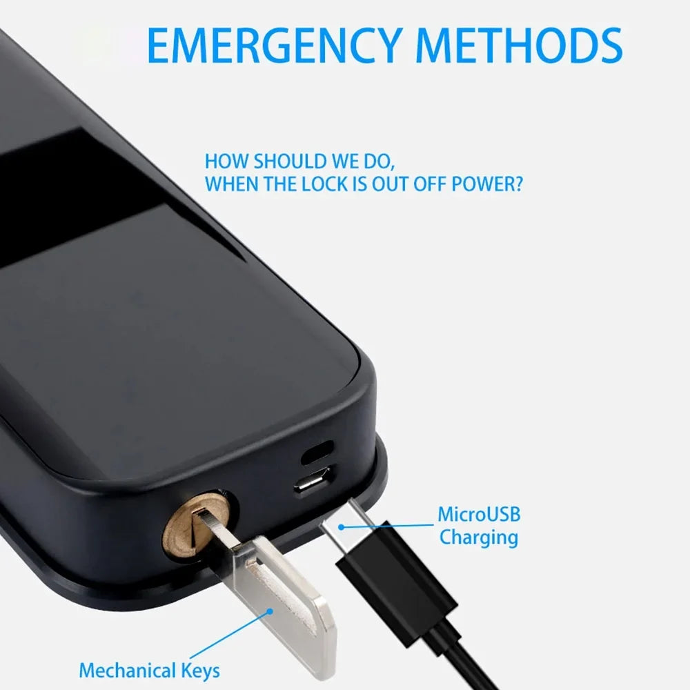 WAFU Tuya Lock,Smart Compatible OWSOO Compatible Compatible APP Key Lock dsfen Deadbolt Door Lock Intelligent Door APP
