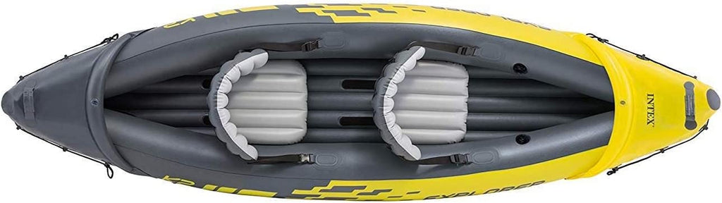 68307EP 400lb Aluminum K2 Pump PVC 2-Person Includes – – Inflatable – Adjustable Oars Kayak – SuperStrong Backrest YUNWEN 86in High-Output Explorer Seats and Capacity Set: with Weight Deluxe
