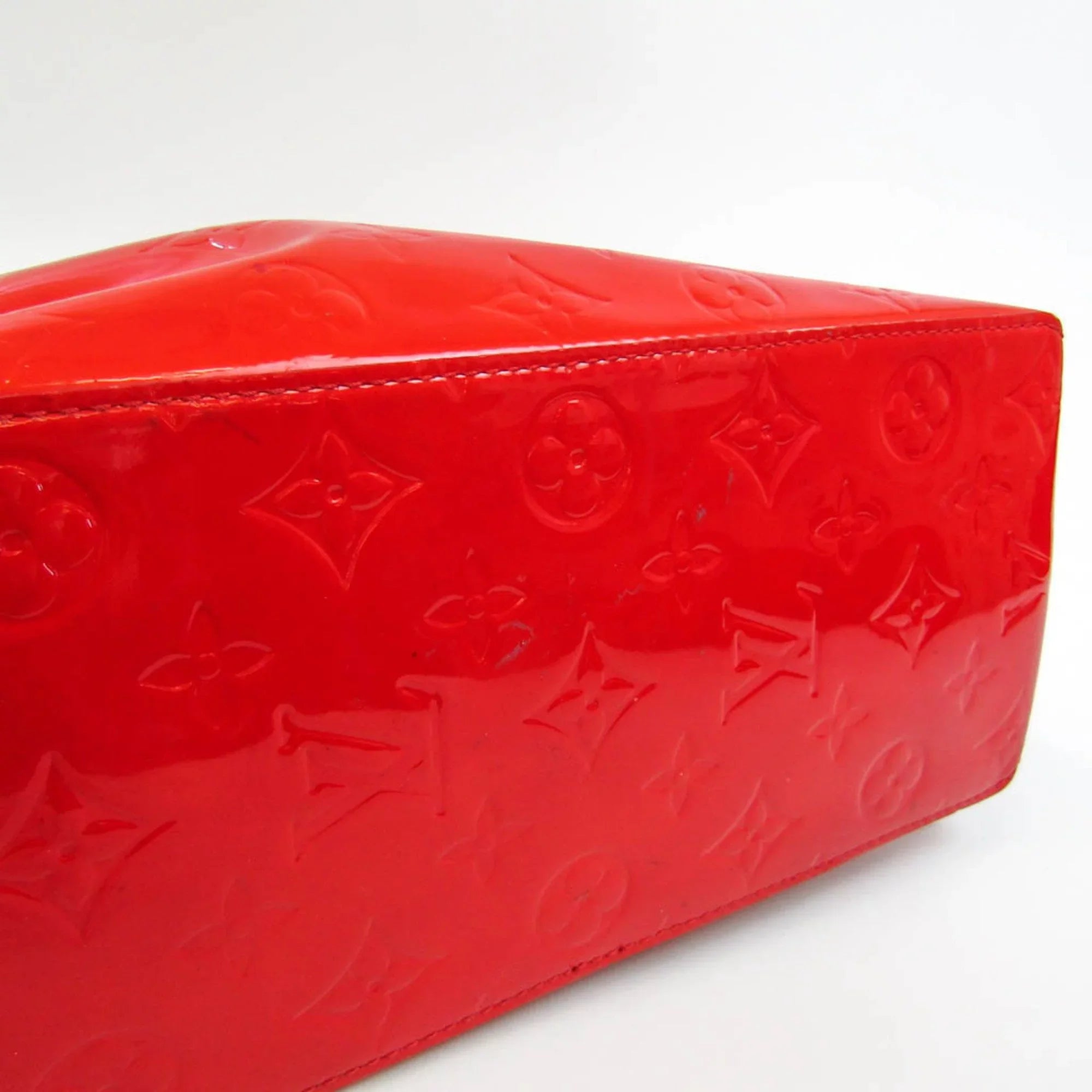 (Good) Handbag Pre-Owned Women's M91086 Rouge Reade Monogram Vuitton Louis Vernis MM