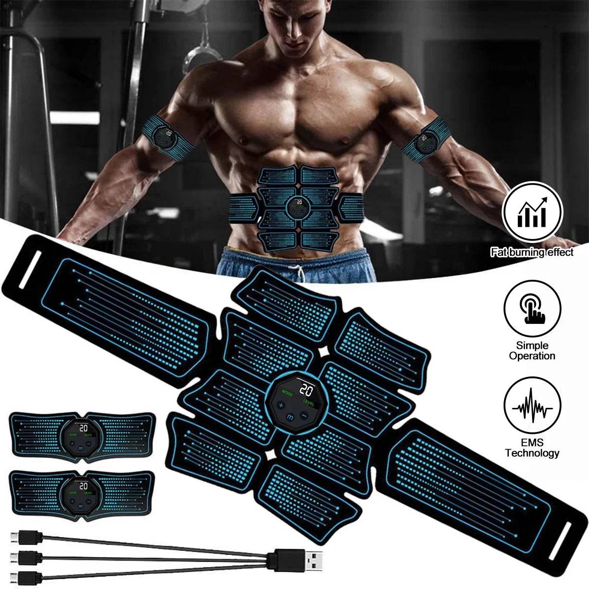 Workout Exercise Equipment, Belt Trainer, Toning ABS Abdominal Kepeak Sport ABS