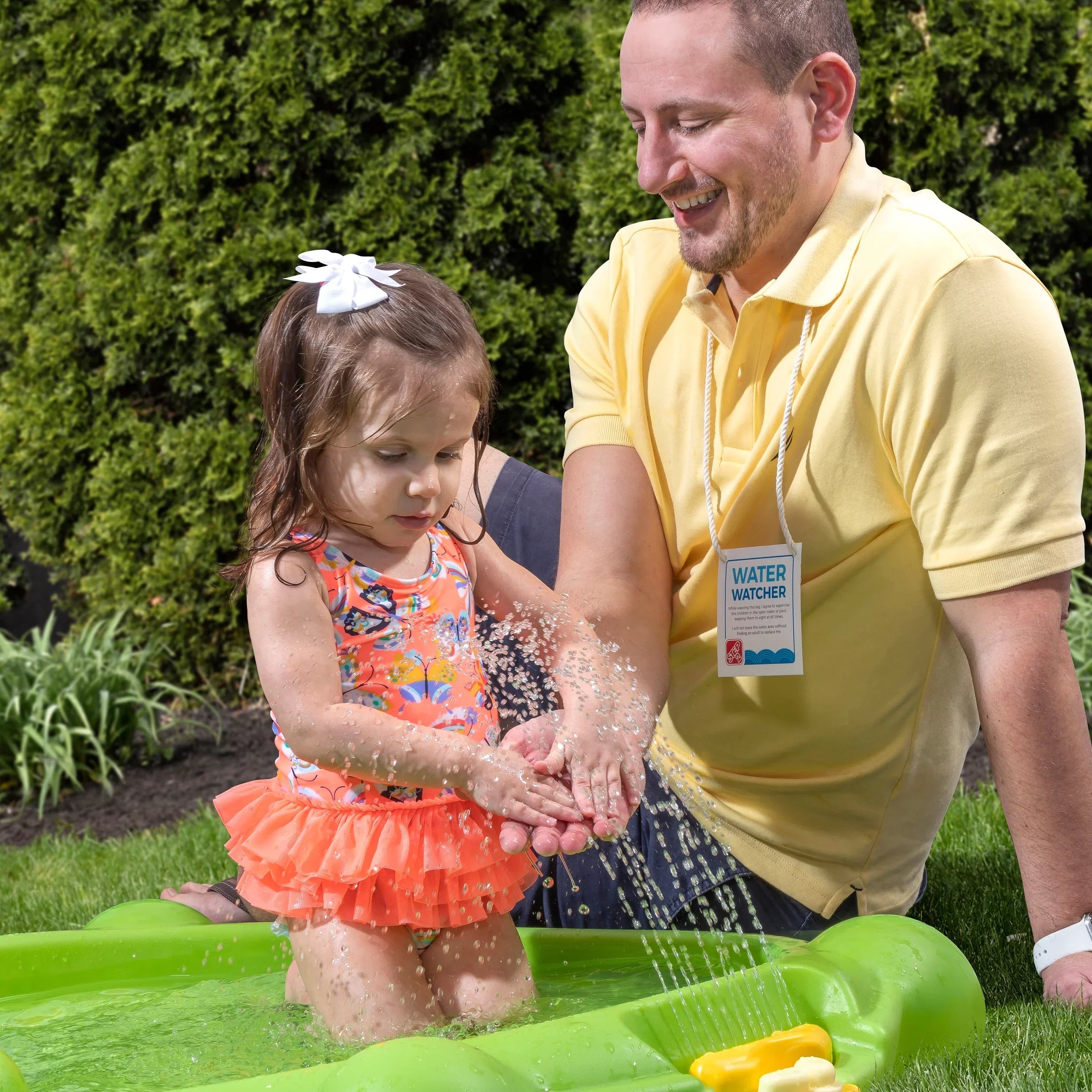 Toddlers for Plastic Pad Water Splash Step2 Green Playset Waterbug Outdoor