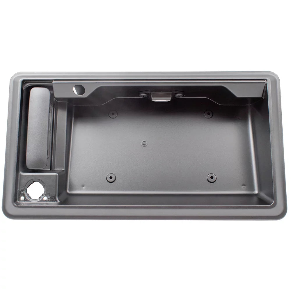w/ w/ 09-14 Brock Replacement Econoline License Passengers Bracket Compatible E-Series Textured Camera Door Outside Handle Back Plate Rear with Van 9C2Z15434A20BA