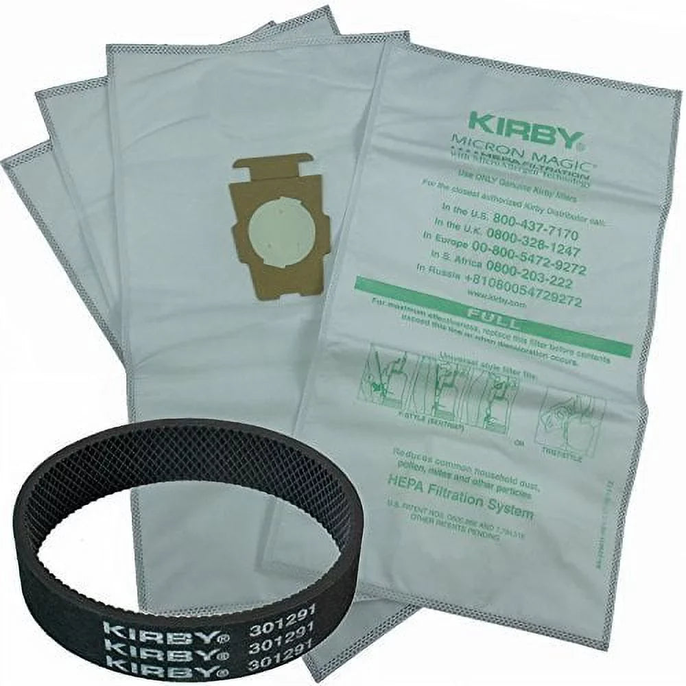 C/W FREE Compatible Kirby Avalir Microfiber Reduction Bags BE 204811 with Genuine (6Pk) Allergen