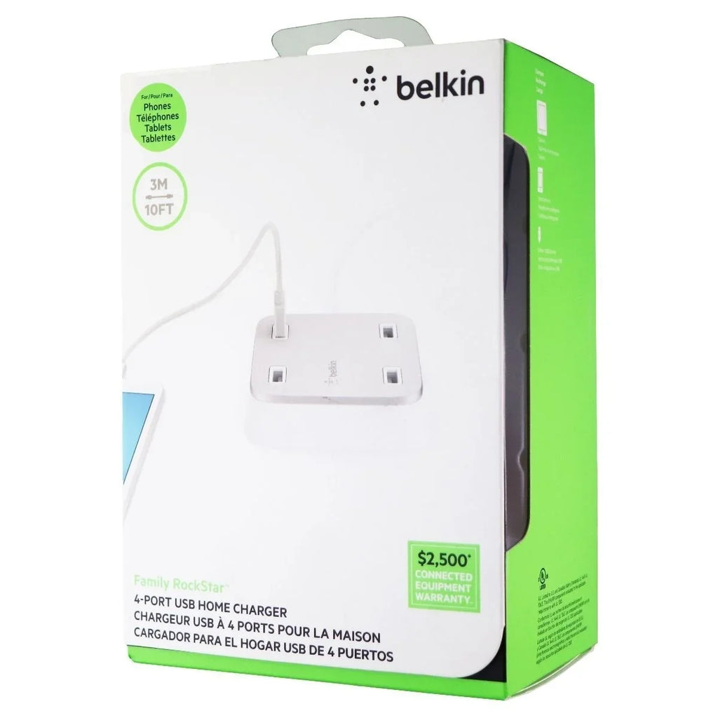 Wall-Mountable Rockstar Family Belkin Station 4-Port Charging USB Desktop
