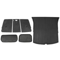 All Mat Waterproof Frunk 2020-2023 Trunk Cargo Covers Backrest Motorsports Ikon Black Model Protector with Y Injection TPE Mats + Tesla Trunk Liner Under Compatible Anti-Slip Weather Storage