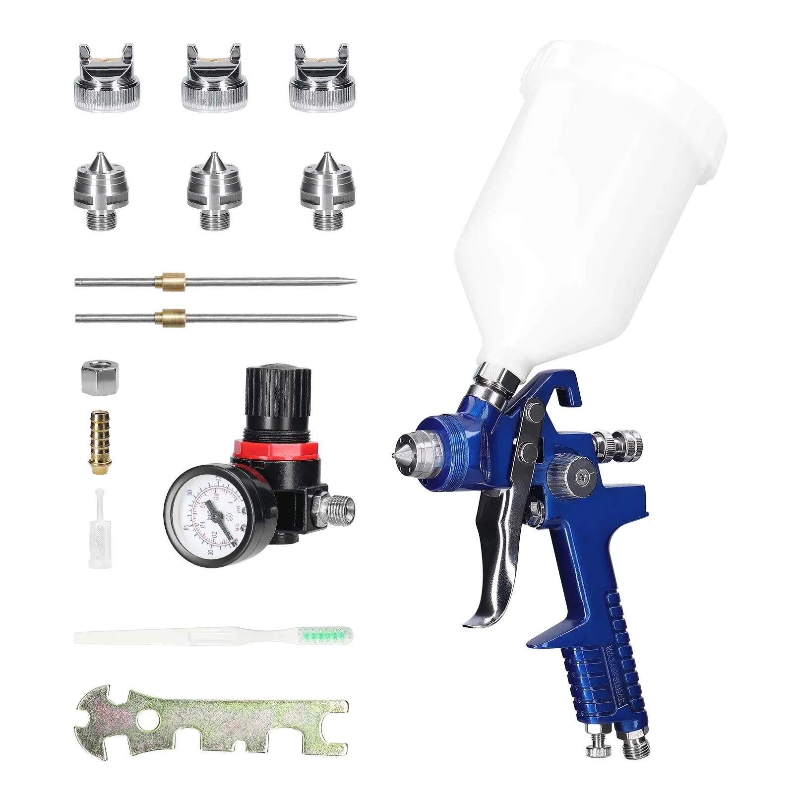 Paint Kit Stainless Capacity Yabuy Repairing Tool Large Sprayer Steel Airbrush HVLP Paint Set 600CC Spraying Car Air Device Auto
