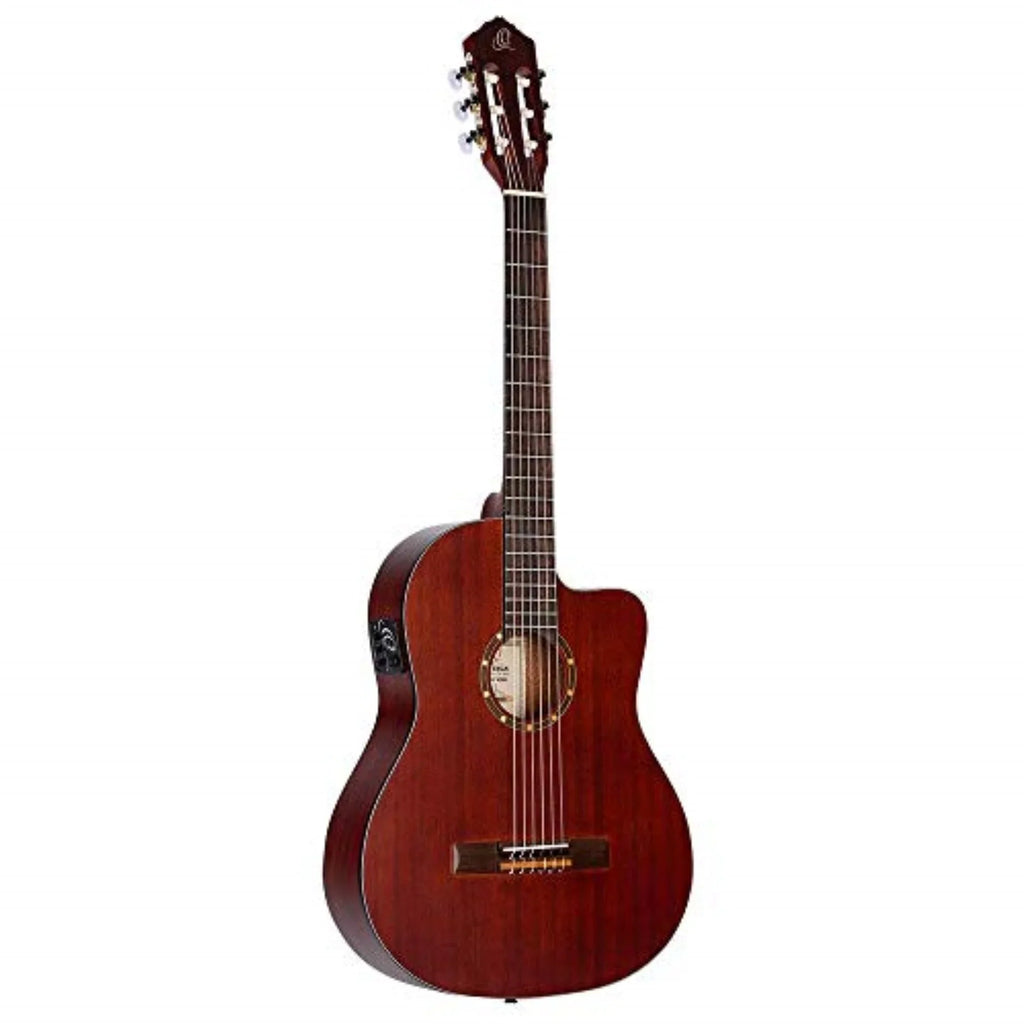 Series Family Acoustic-Electric RCE125MMSN Nylon Mahogany Ortega Thinline Guitar