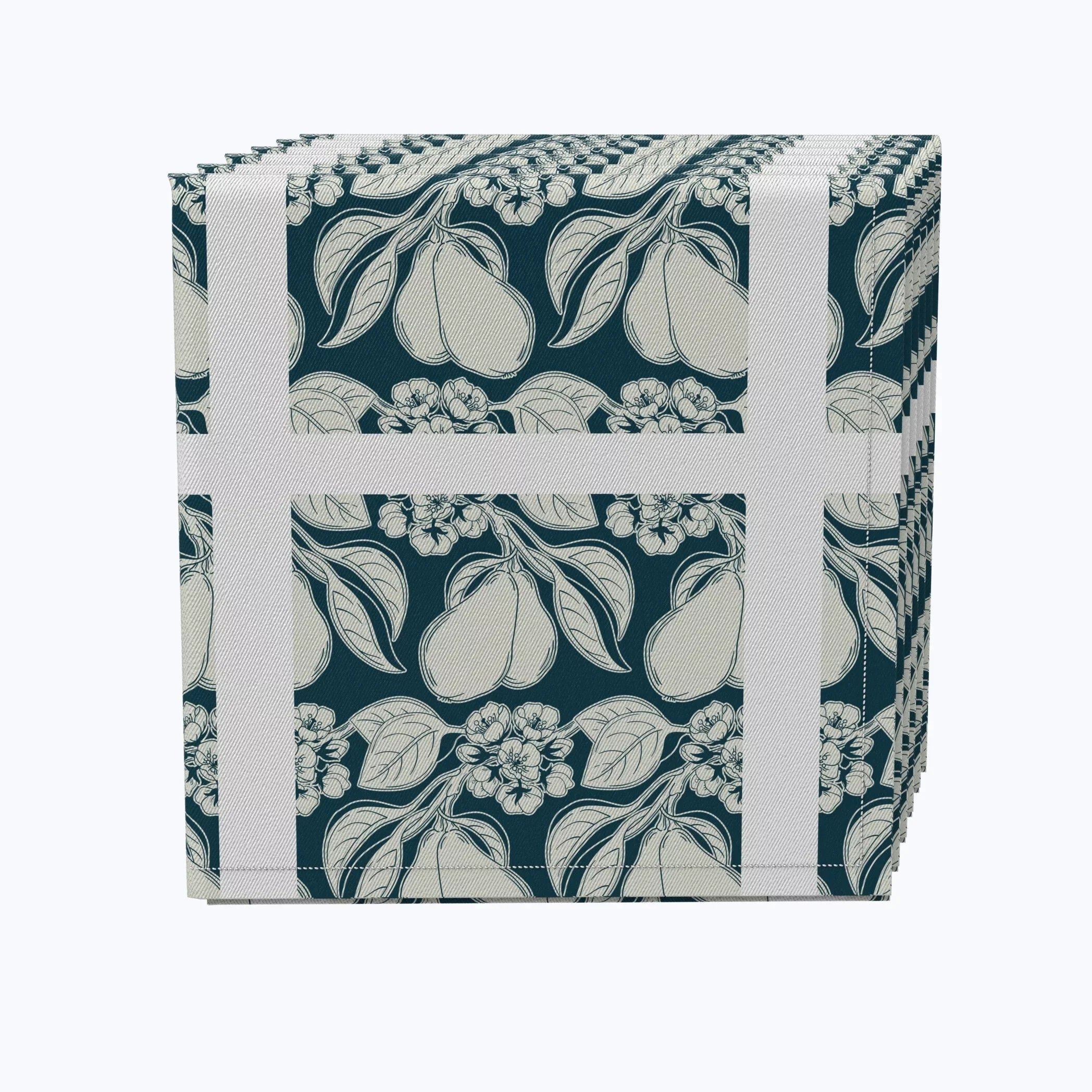 of Fabric 20 Inc. Napkin 4, Floral 98 Textile 20x20", x 100% 20 Products, Set - Cotton,